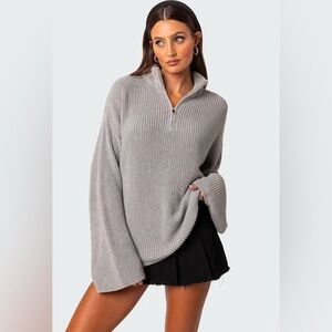 Edikted Amour High Neck Oversized Sweater